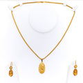 intricate-decorative-turk-21k-gold-pendant-set