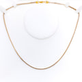 High Finish Medium Thick Square Box 22K Gold Chain 