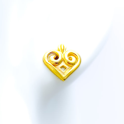 ornamental-polished-22k-gold-top-earrings