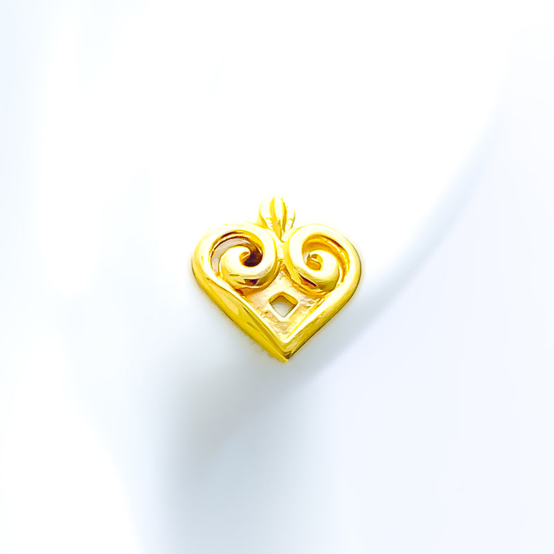 ornamental-polished-22k-gold-top-earrings