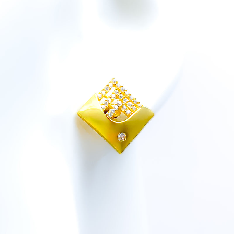stylish-geometric-22k-gold-cz-earrings