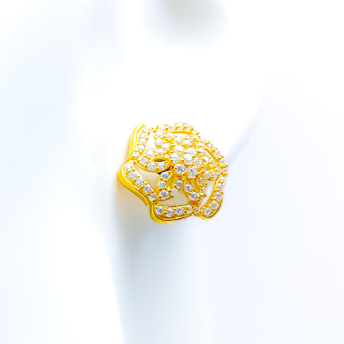 elegant-flower-22k-gold-cz-earrings