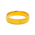 Elevated Dual Striped 22k Gold Band