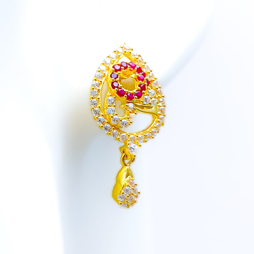 stunning-ethereal-22k-gold-cz-earrings