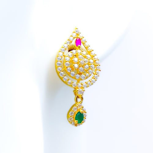 detailed-meenakari-22k-gold-cz-earrings