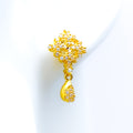 dazzling-hanging-22k-gold-cz-earrings