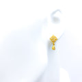 dazzling-hanging-22k-gold-cz-earrings