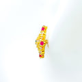 brilliant-multi-color-22k-gold-cz-earrings
