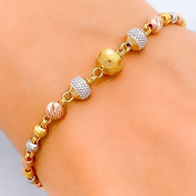 Stately Orb 22k Gold Orb Bracelet