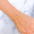 Opulent Dazzling 22k Gold Orb Bracelet