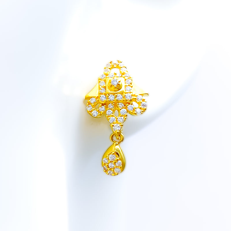 delightful-hanging-22k-gold-cz-earrings