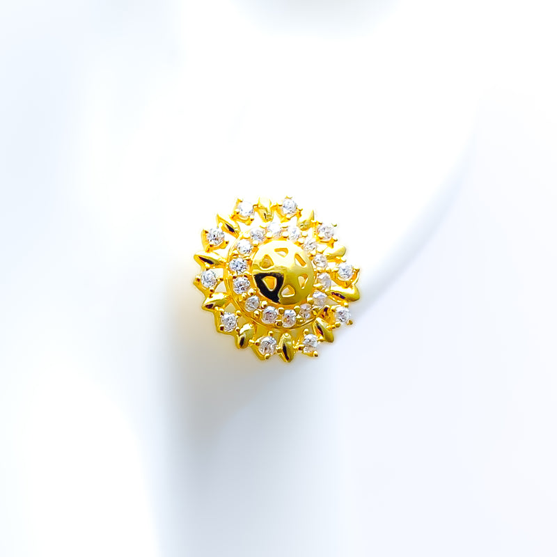 fashionable-iridescent-22k-gold-cz-earrings