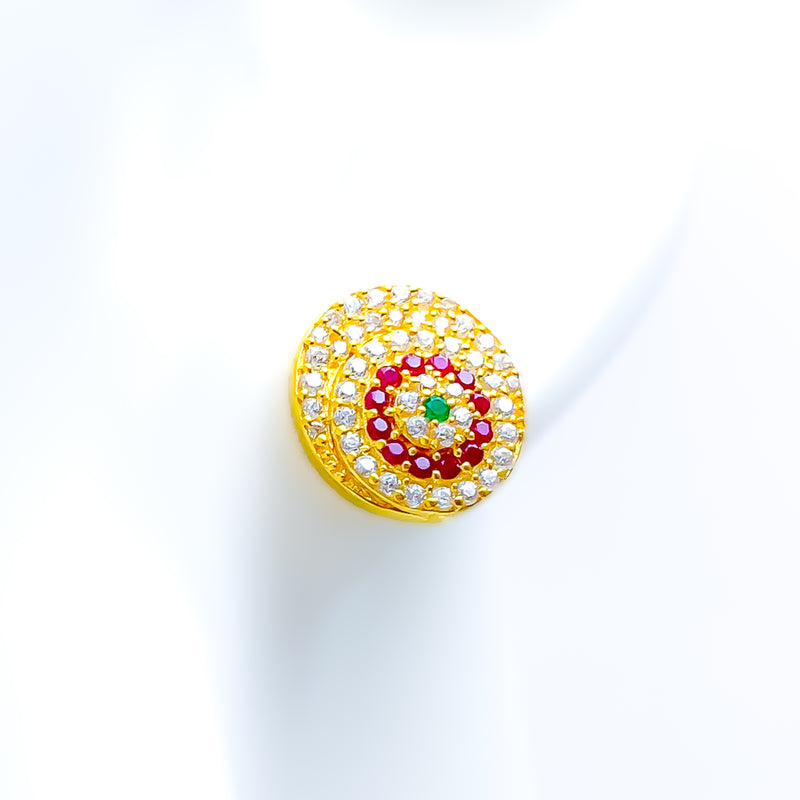 colorful-luminescent-22k-gold-cz-earrings