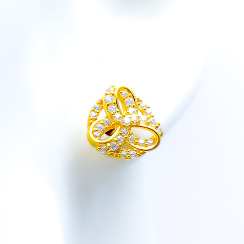 modish-adorned-22k-gold-cz-earrings