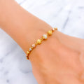 Lovely Luscious 22k Gold Orb Bracelet