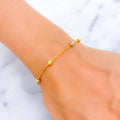 Shimmering Fine 22k Gold Orb Bracelet