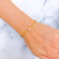 Unique Upscale 22k Gold Orb Bracelet