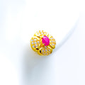 colorful-versatile-22k-gold-cz-earrings