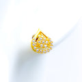 opulent-fashionable-22k-gold-cz-earrings