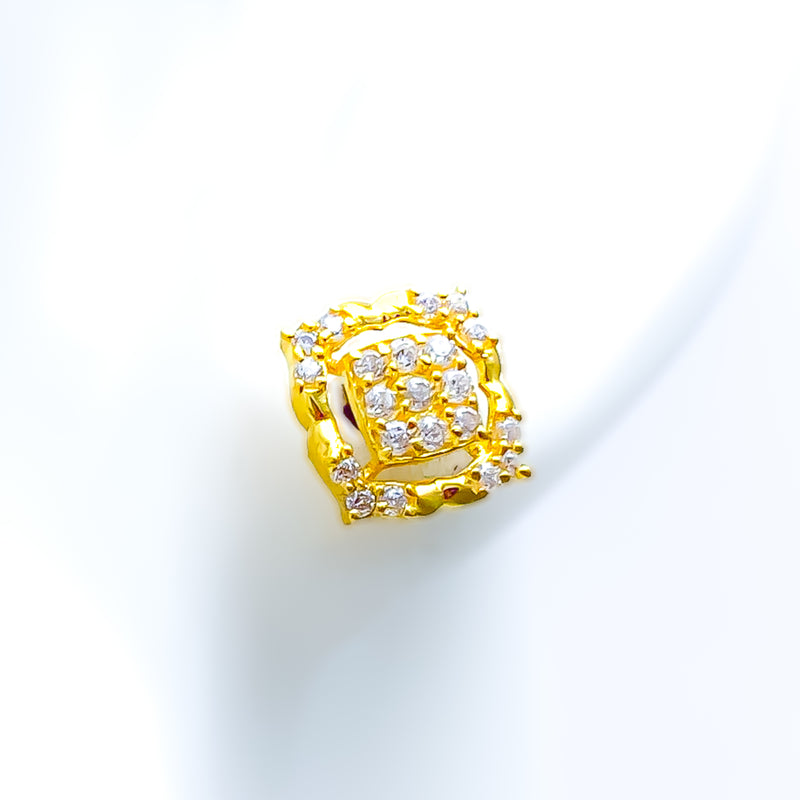 effortless-refined-22k-gold-cz-earrings