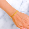 Palatial Netted 22k Gold Bangle Bracelet