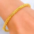 Palatial Netted 22k Gold Bangle Bracelet