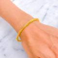 Palatial Netted 22k Gold Bangle Bracelet