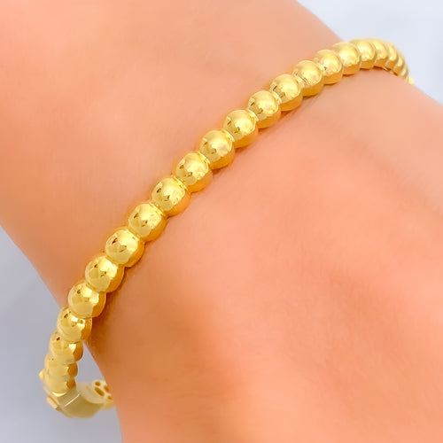 Stunning Dotted 22k Gold Bangle Bracelet