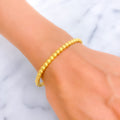 Stunning Dotted 22k Gold Bangle Bracelet