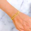 Stunning Dotted 22k Gold Bangle Bracelet