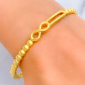 Stunning Dotted 22k Gold Bangle Bracelet