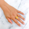 Iconic Luscious Leaf 22k Gold Ring 