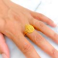 Iconic Luscious Leaf 22k Gold Ring 