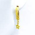 dangling-star-22k-gold-hoop-earrings
