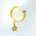 dangling-star-22k-gold-hoop-earrings