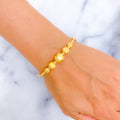 Graceful Star 22k Gold Bangle Bracelet 