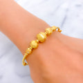 Graceful Star 22k Gold Bangle Bracelet 