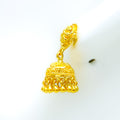 Majestic Floral 22k Gold Earrings