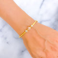 Intricate Glistening 22k Gold Bangle Bracelet 