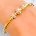 Intricate Glistening 22k Gold Bangle Bracelet 