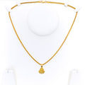 Graceful Dainty 22k Gold Lakshmi Pendant