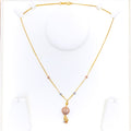 Majestic 22K Rose Gold Netted Necklace