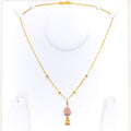 Magnificent Mesh Drop 22K Gold Necklace