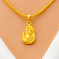 Elegant 22k Gold Buddha Pendant 