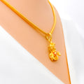 Vibrant Fascinating 22k Gold Kanha Pendant 