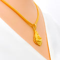 Decorative 22k Gold Lakshmi Pendant 