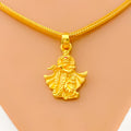 Dressy Delicate 22k Gold Krishna Pendant 