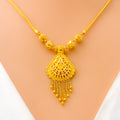 Upscale Trendy 22k Gold Necklace Set 