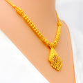 Sculptural Edgy 22k Gold Necklace Set 