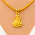 Radiant Classy 22k Gold Lakshmi Pendant 